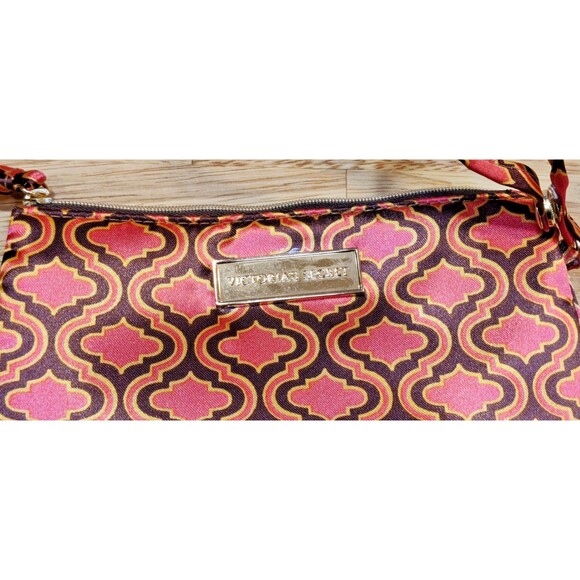 Victoria's Secret Angel Brown Faux Suede Tote Handbag Matching Pink Satin Pouch - Picture 11 of 13